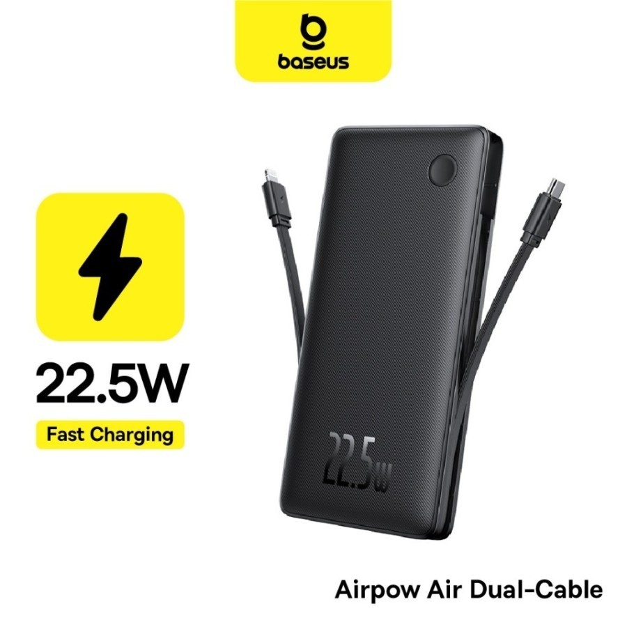 BASEUS Airpow Lite Powerbank 10000 Mah Dual-Cable
