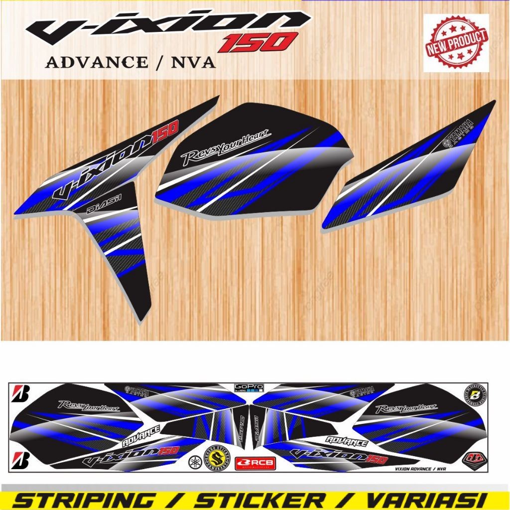 STIKER VIXION VNA / STRIPING LIS KEREN VIXION ADVANCE STIKER MOTOR