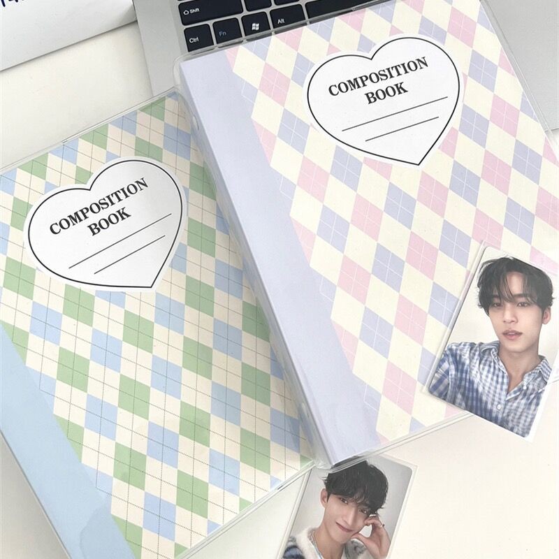 

MINKYS Kawai ice cream Series Rhombus A5 Kpop Photocard Binder Collect Book Idol Photo Card Holder Photocard Album Stationery