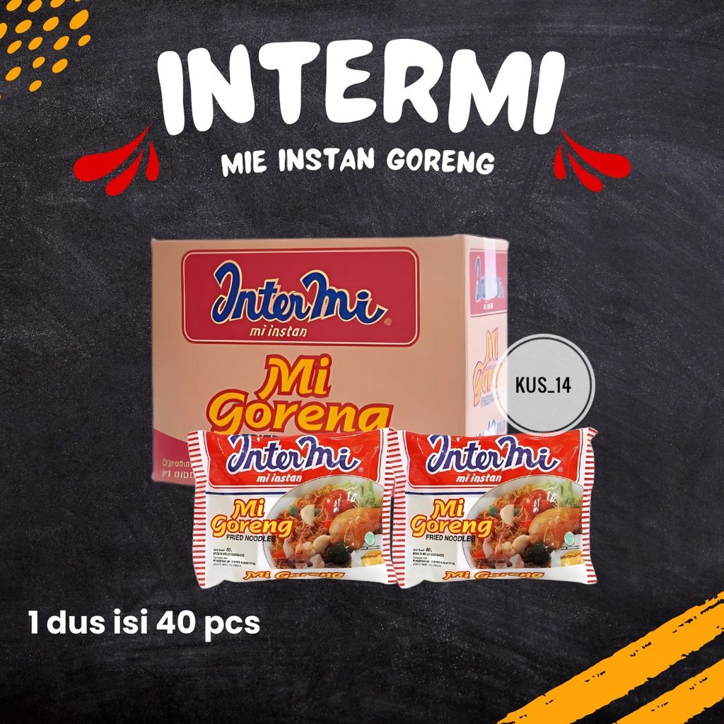 

40 PCS Intermi Mie Instan Goreng / Pedas 60gr Murah