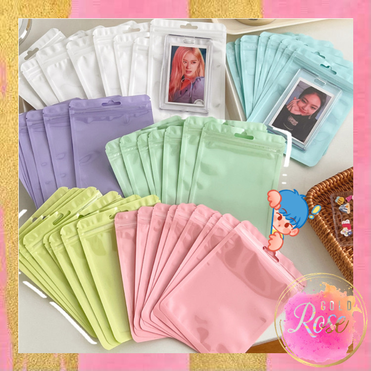 

ℛ - 6590 Souvenir Pouch Serbaguna / Pouch Plastik Packaging Aksesoris /Ziplock Bag Plastik / Plastik Ziplock Warna Macaron