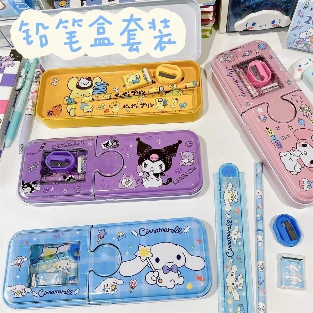 

Sanrio Cartoon Stationery Pen Box Melody Kuromi Hello Kitty Cinnamoroll Pochacco Pencil Box Kids Stationery Pencil Box Wholesale