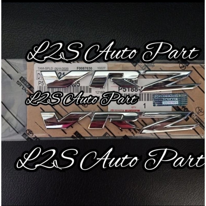 EMBLEM TULISAN ( VRZ ) LOGO VRZ ORIGINAL TOYOTA FORTUNER VRZ