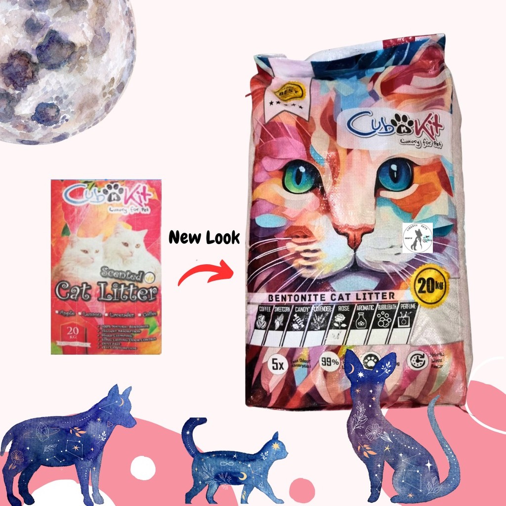 Pasir Gumpal Wangi Pasir Kucing Cub N Kit Freshpack 20Kg (EKSPEDISI)