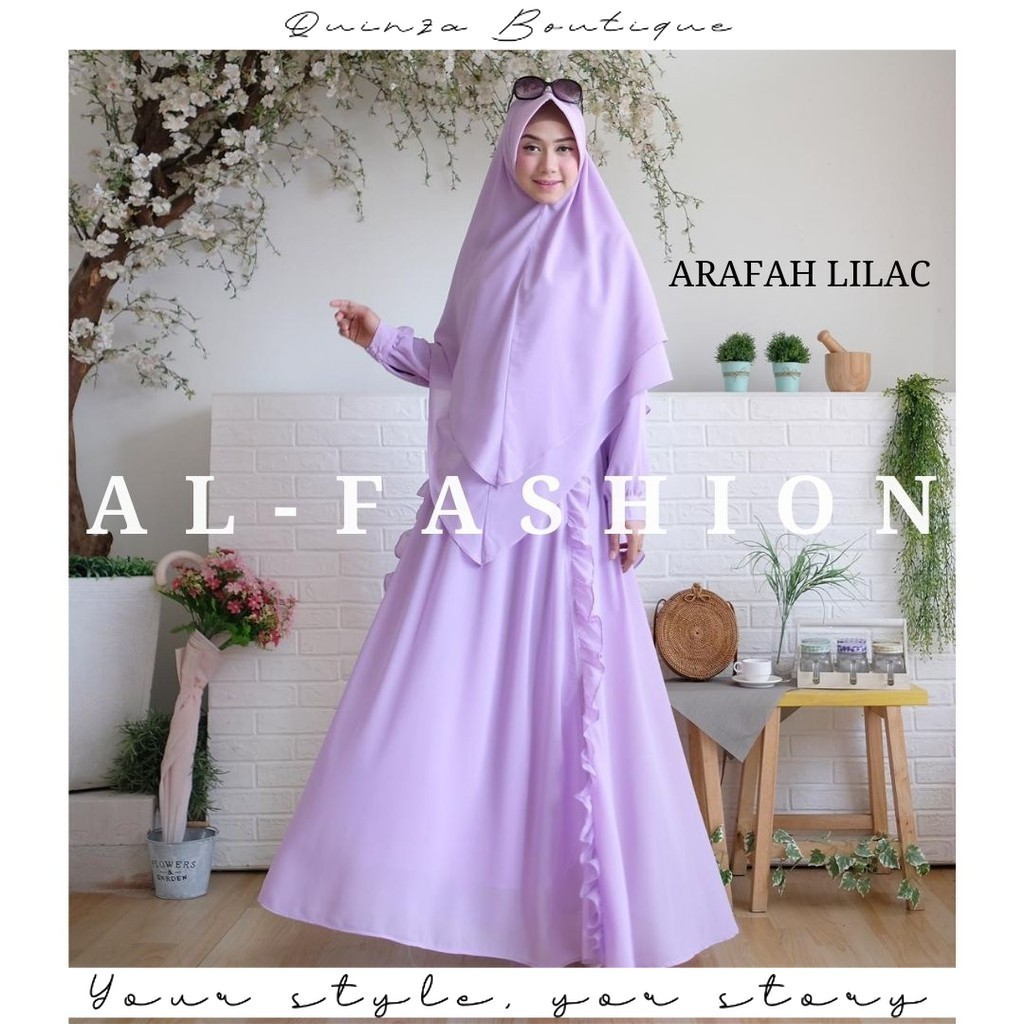 Quinza Boutique -  GAMIS ARAFAH -gamis ceruti -dress - dress wanita - dress muslim - dress busui - g