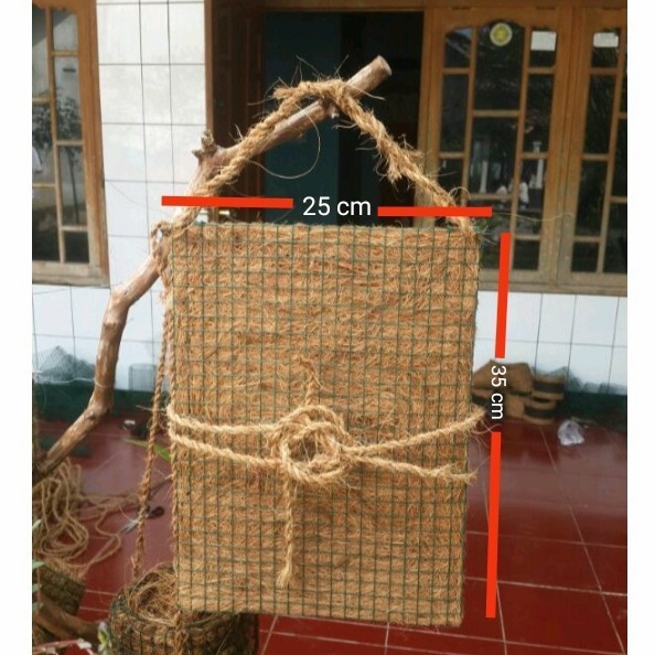 media papan tempel anggrek / papan anggrek / pot sabut kelapa