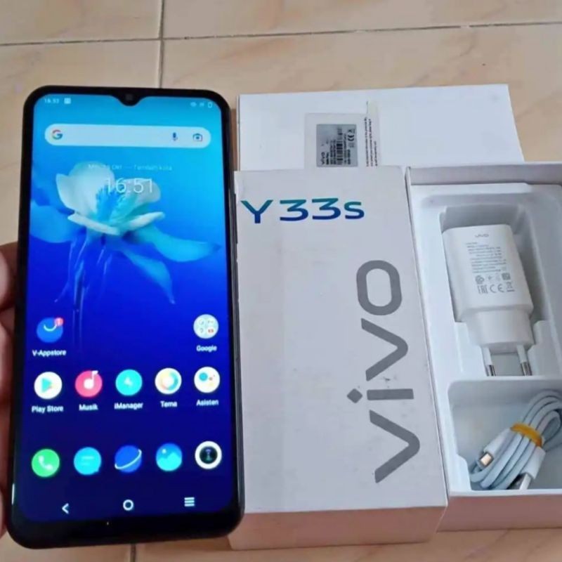 Vivo Y33S 8/128GB NFC Fullset resmi murah