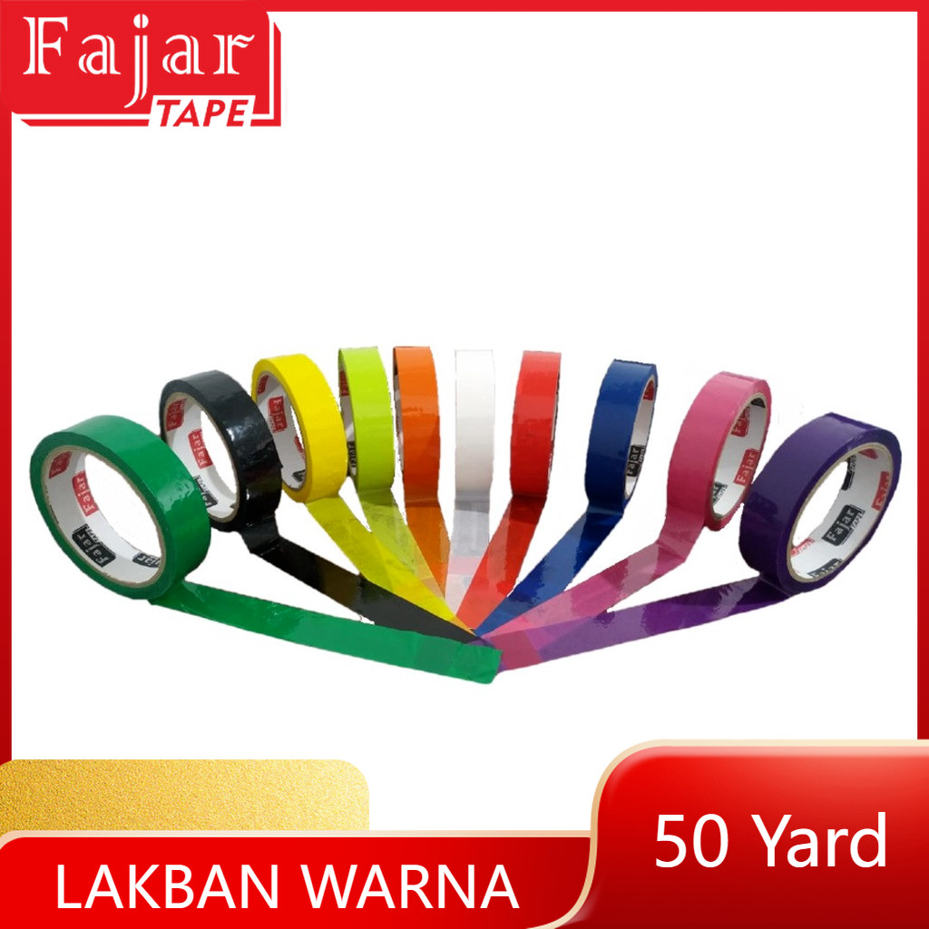 

Lakban Warna / Color / 24mm x 50 Yard (Full Meter)