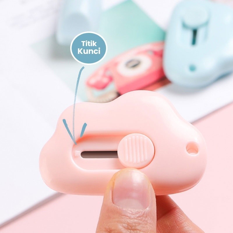 Mini Cutter Portable Pemotong Kertas Lucu Korea Unik