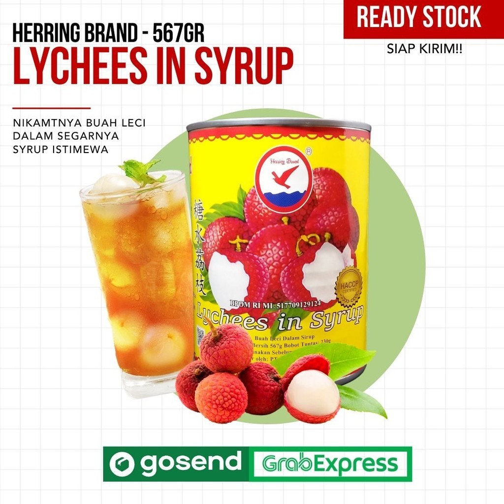 

Lychee in Syrup / Buah Leci Dalam Sirup Kaleng 567gr Red Boat Brand / lychees / OPEN RESELLER