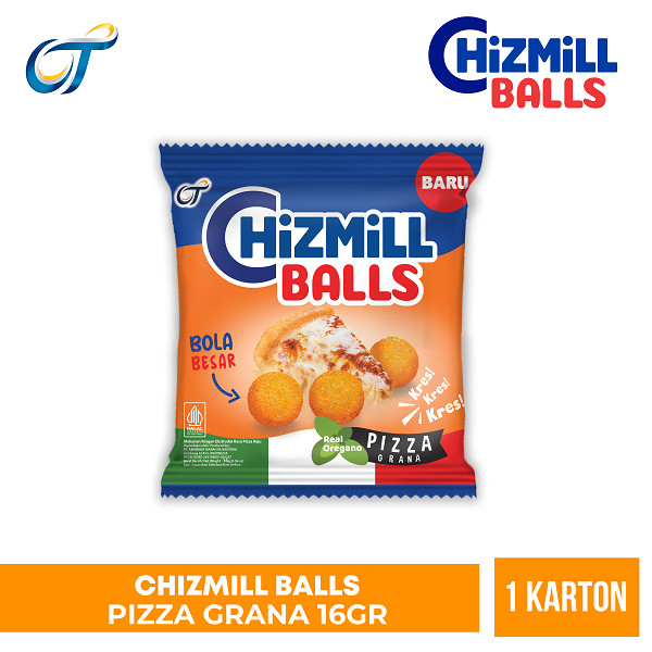 

Chizmill Balls Pizza Grana 16GR - [1 Karton Isi 60 Pcs]