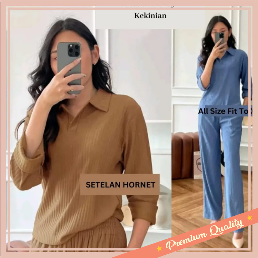 Set Olahraga Pakaian Sport Healing Jogging Murah Korean Style / Malika Set - Setelan Atasan dan Bawa