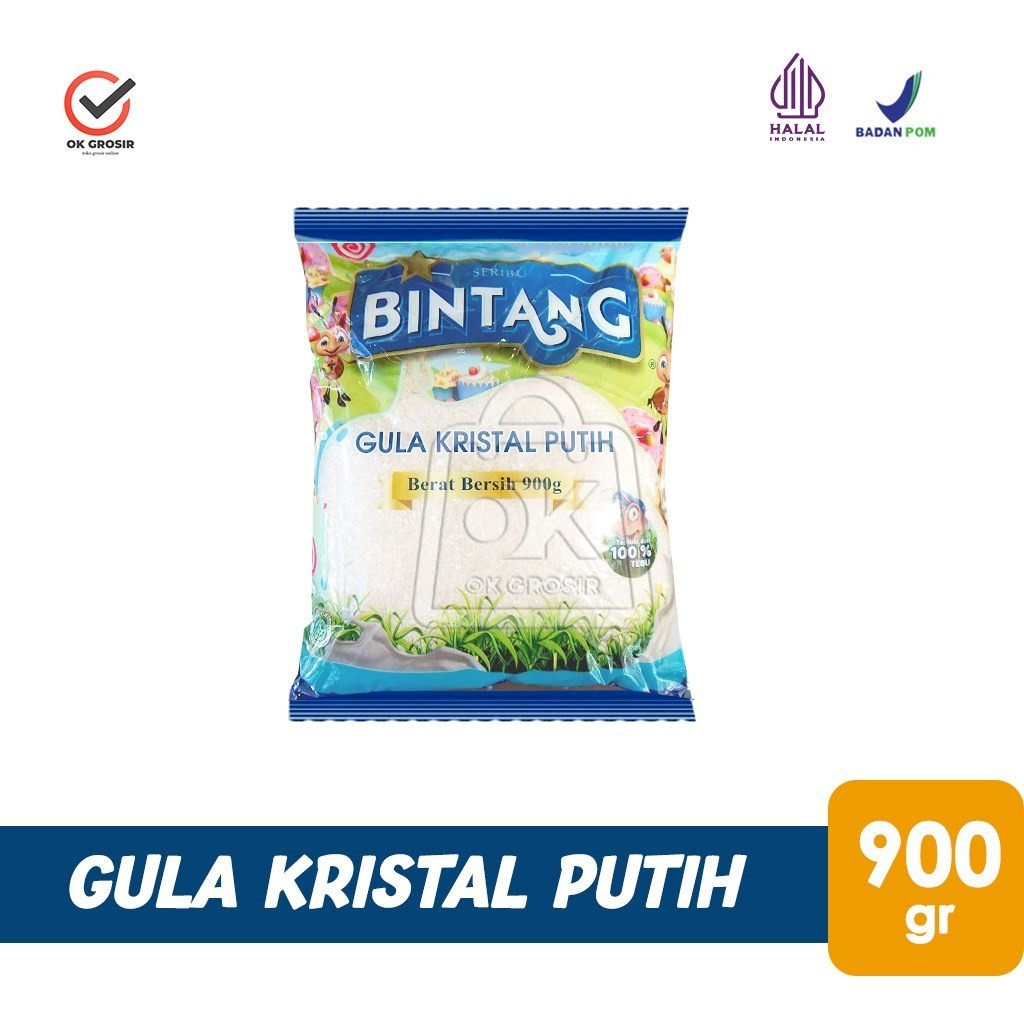 

Gula Pasir Putih Seribu Bintang 1000 Gula Kristal Putih (Pouch 900 gr)