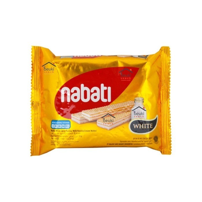 

Nabati Wafer White 50gr - Wafer Krim Susu Rasa Vanilla