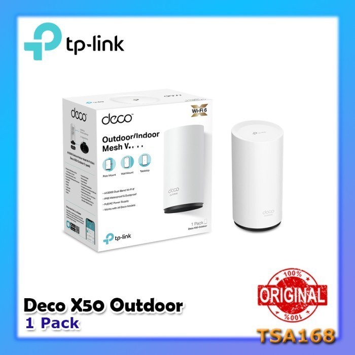 TP-Link Deco X50 Outdoor AX3000 Mesh PoE WIFI 6 1-Pack Wi-Fi TPLINK