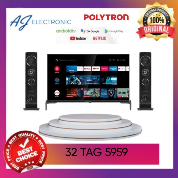 LED POLYTRON SMART ANDROID PLD TV 32 INCH 32TAG5959 / 32TAG5959