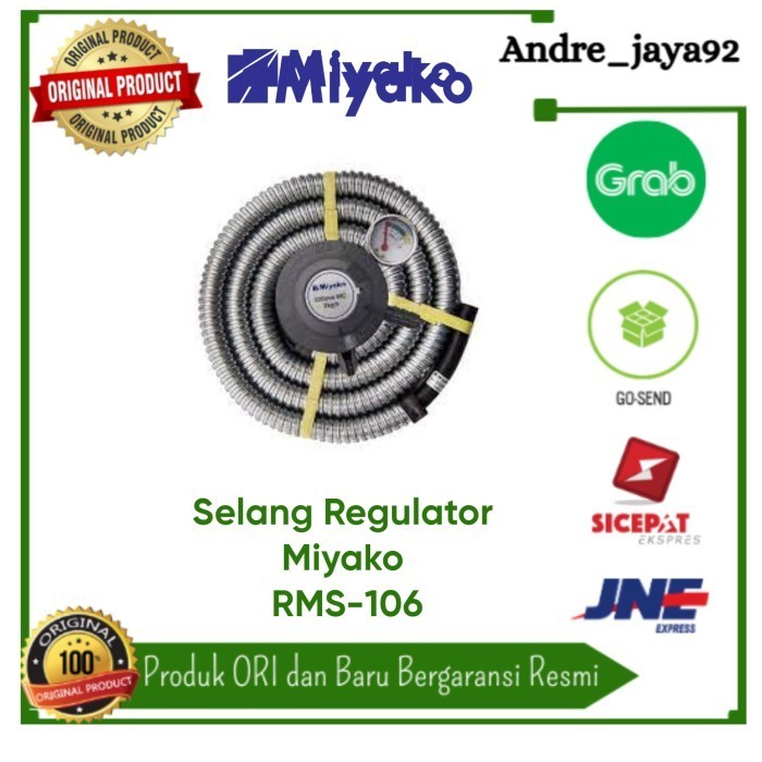 Regulator miyako RMS-106M / RMS106 / RMS106M / RMS-106 ,Selang gas