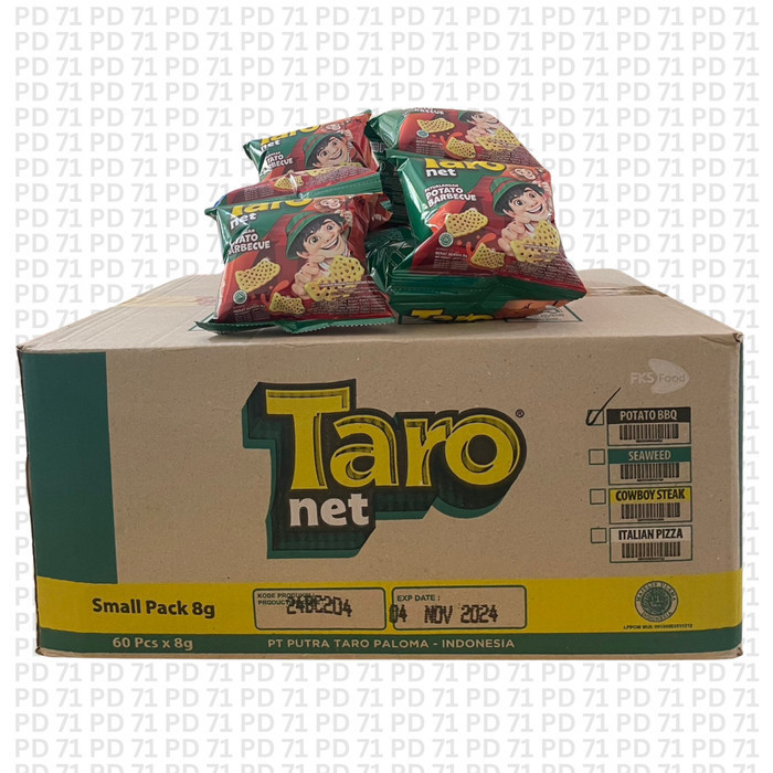 Taro Net Snack Aneka Rasa - ( HARGA 1 DUS )