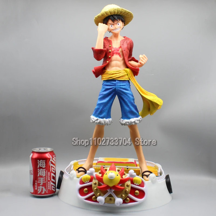 (Baca Deskripsi) Figure One Piece - Monkey D. Luffy on Thousand Sunny / Sunny Go (50cm)