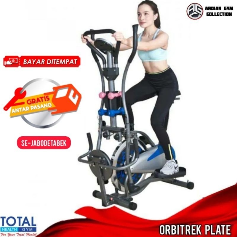 BIG SALE ORBITREK PLATE ELEPTICAL MULTIFUNGSI SEPEDA STATIS