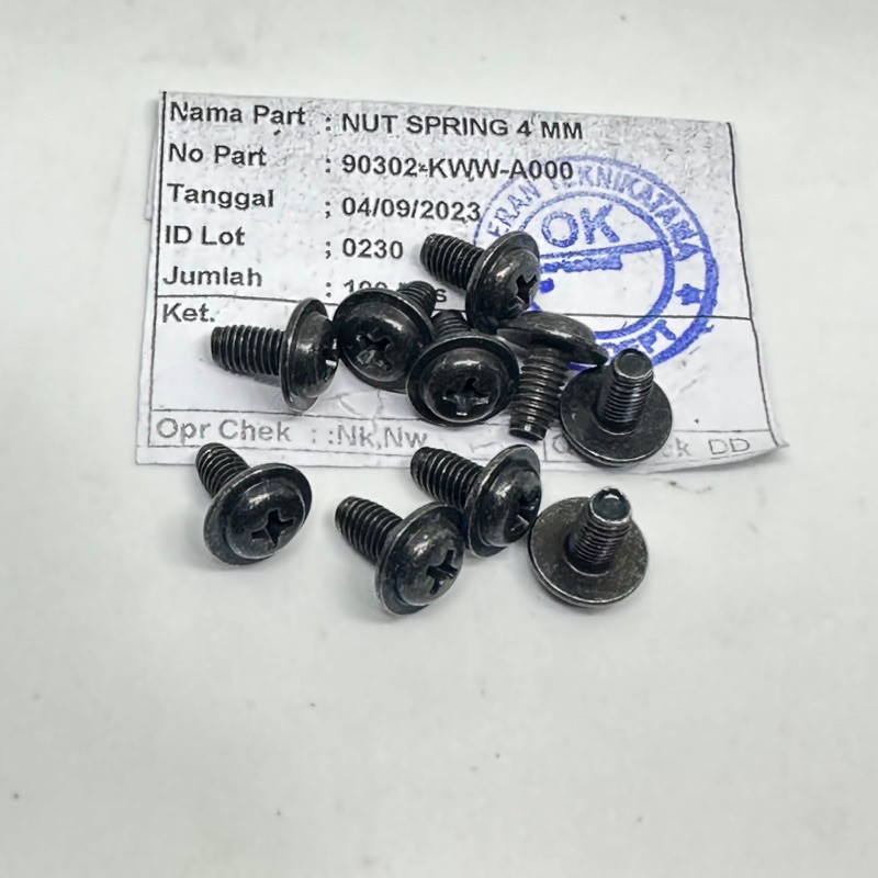 2 PCS BAUT OBENG M5 BAUT 8 PENDEK ORIGINAL UNIVERSAL PANJANG 8MM
