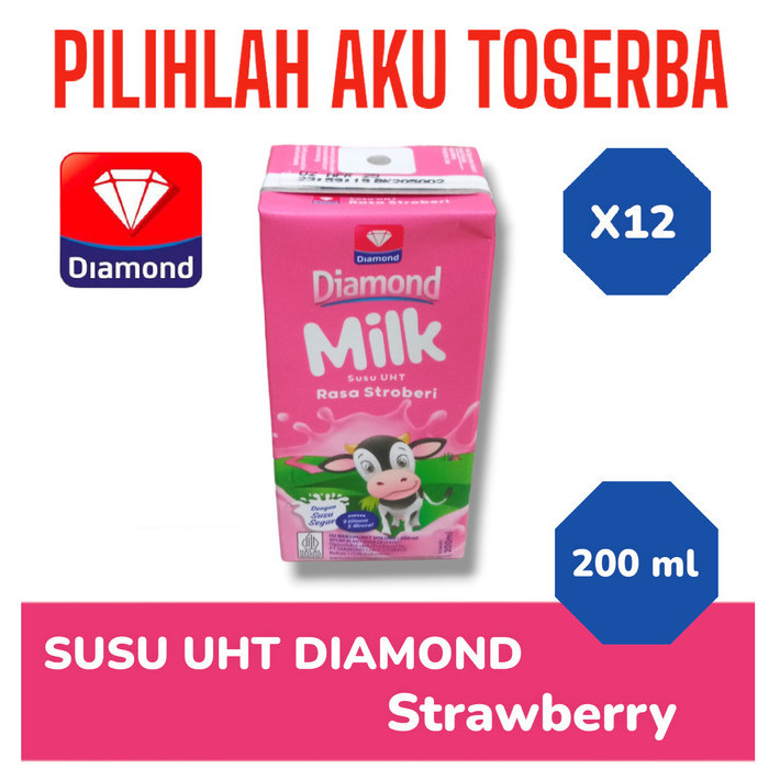 

Susu DIAMOND UHT Strawberry ukuran 200 ml - ( HARGA 12 pcs )