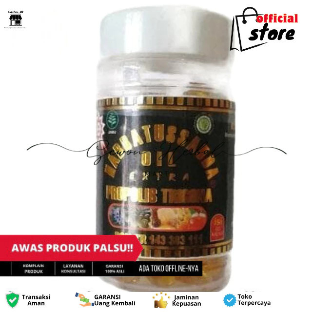 Habbatussauda Oil plus Propolis Trigona isi 60 Kapsul Jogja Natural Herbal