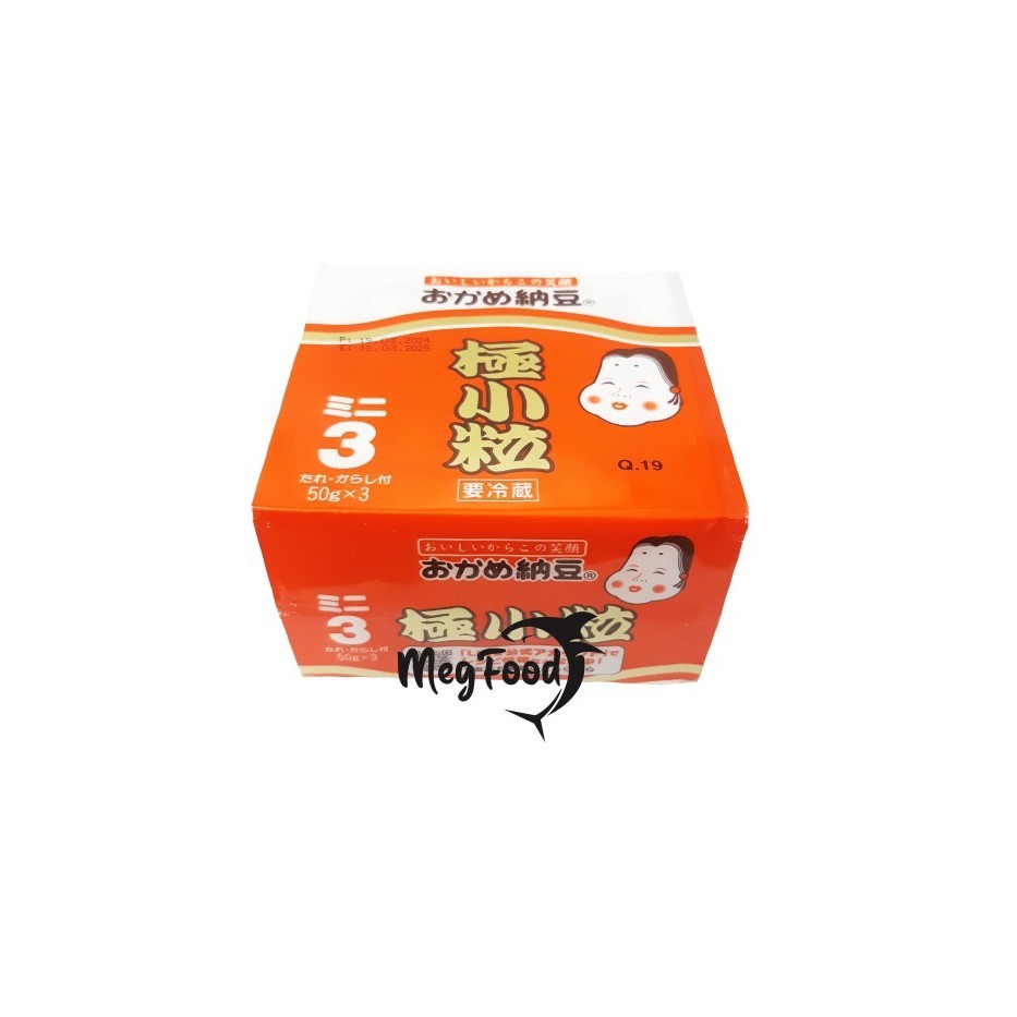 

Okame Natto Goku Kotsubu ( 50gr X 3 ) | Natto Kedelai Jepang 150 Gram