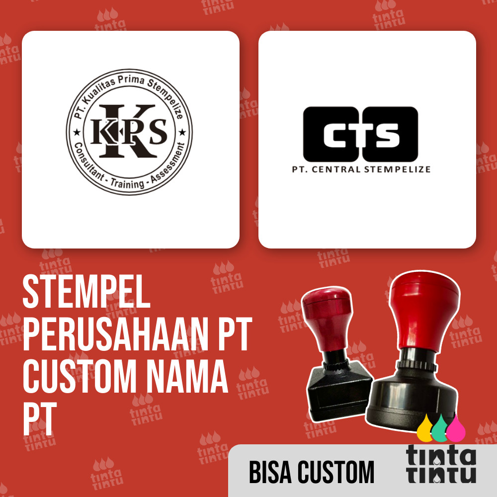 

Stempel Perusahaan PT Custom Nama PT