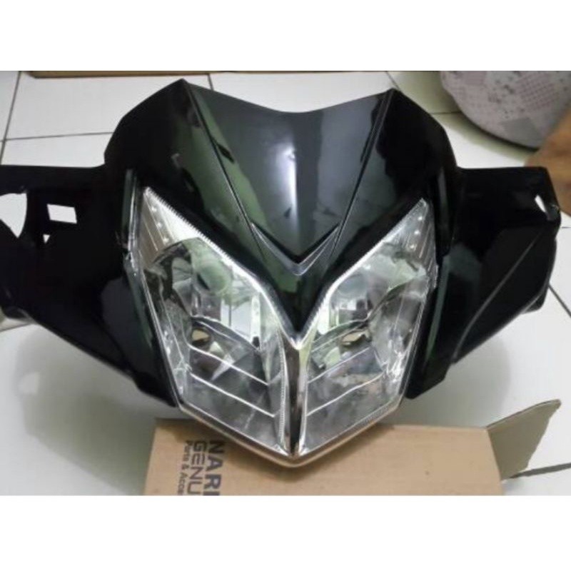 batok totok lampu depan supra x new 125 batmen 2007-2012 set reflektor lampu depan