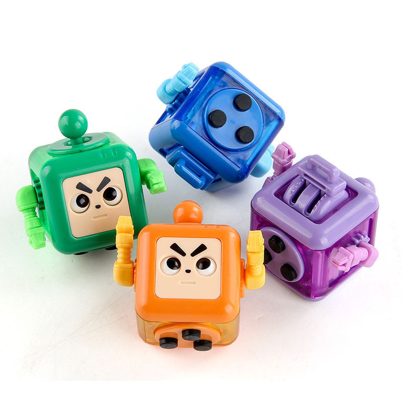 Tekanan Lepas/Mainan Kantor Dekompresi Dadu/6 Sisi Baru/Ekspresi Rocker/Kartun/Ahli Dekompresi/Kubus