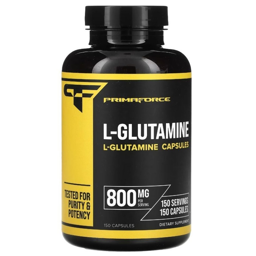 L Glutamine Primaforce L-Glutamine 800 mg 150 Caps supplemen otot USA