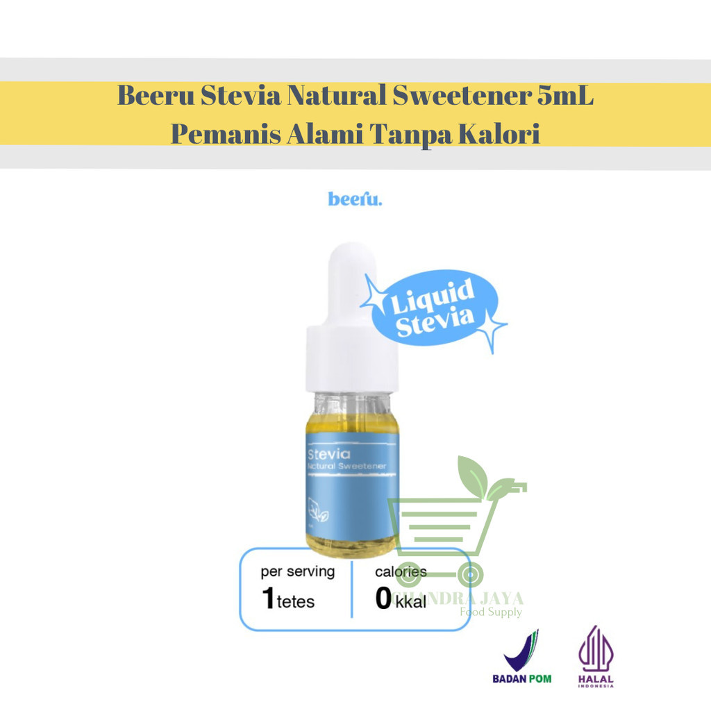 

Beeru Stevia Natural Sweetener 5mL - Pemanis Alami Tanpa Kalori