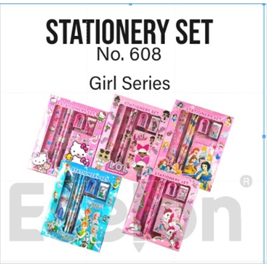 

Paket alat tulis 6in1 NOTES /Alat tulis set karakter / Stationery set + NOTES 608