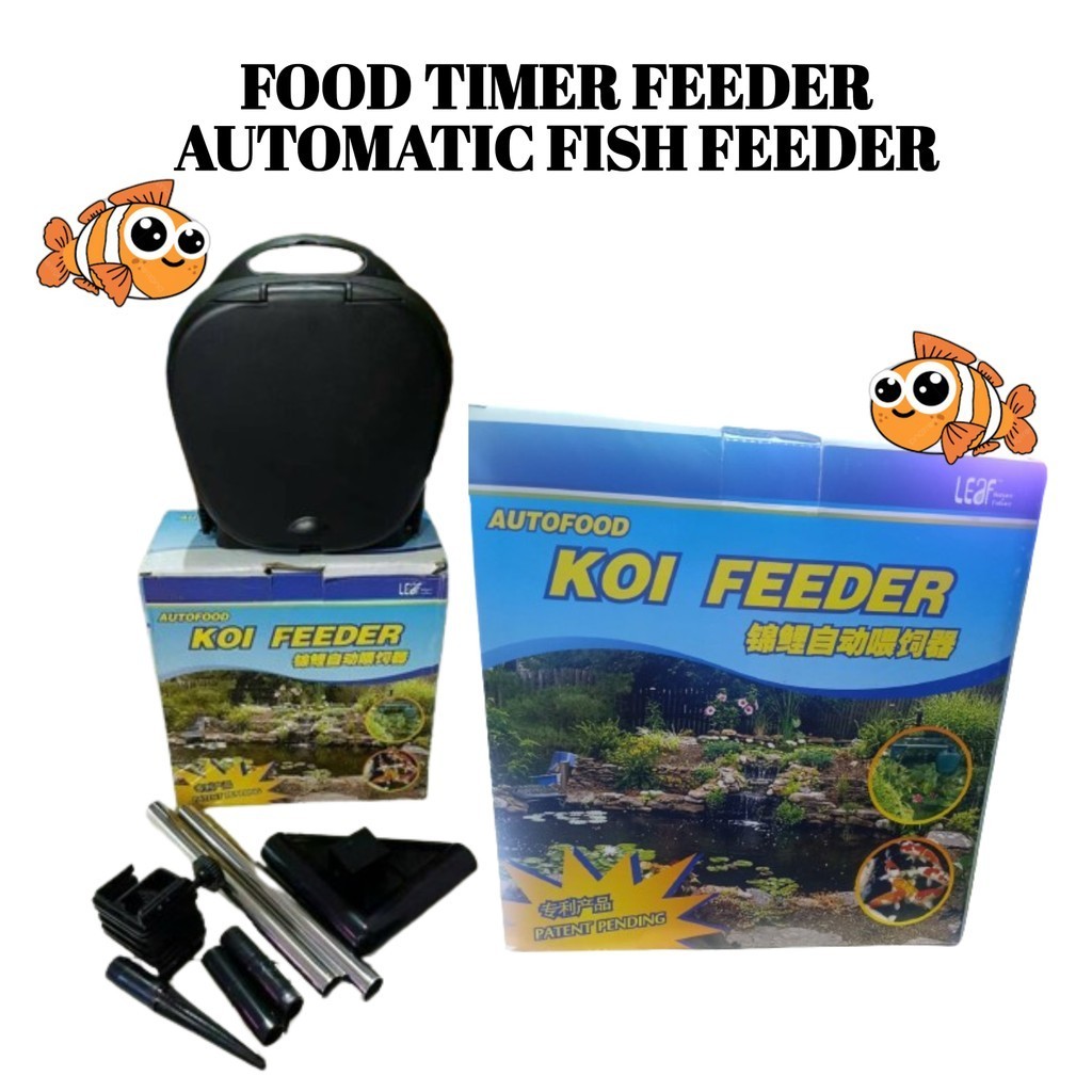 Alat Pakan Otomatis Kolam Ikan Koi Pemberi Makanan Feeder Food Timer