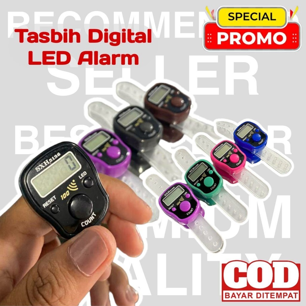 TASBIH DIGITAL LED ALARM / TASBIH DIGITAL / TASBIH DIGITAL SWAROVSKI PREMIUM / TASBIH DIGITAL CANTIK