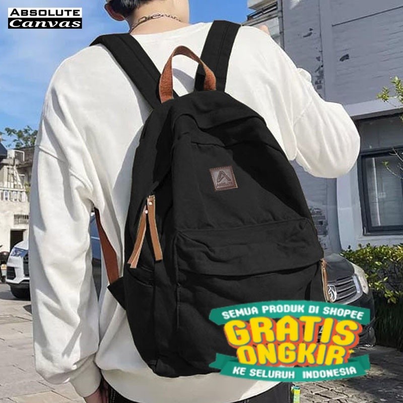 Kanvas Pria Wanita (HITAM) Tas Ransel Kanvas Pria Wanita (ARMY) Tas Pria Wanita Kanvas (NAVY) Tas Ra