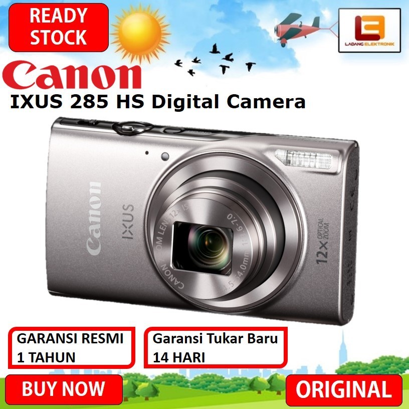 PROMO BERKAH Kamera Canon IXUS 285 Digital Kamera Pocket - Garansi Datascrip - Kamera Pocket