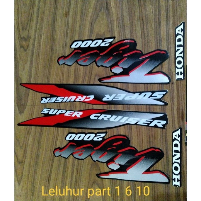 Striping Honda Tiger Lawas Tiger 2000 warna original motor