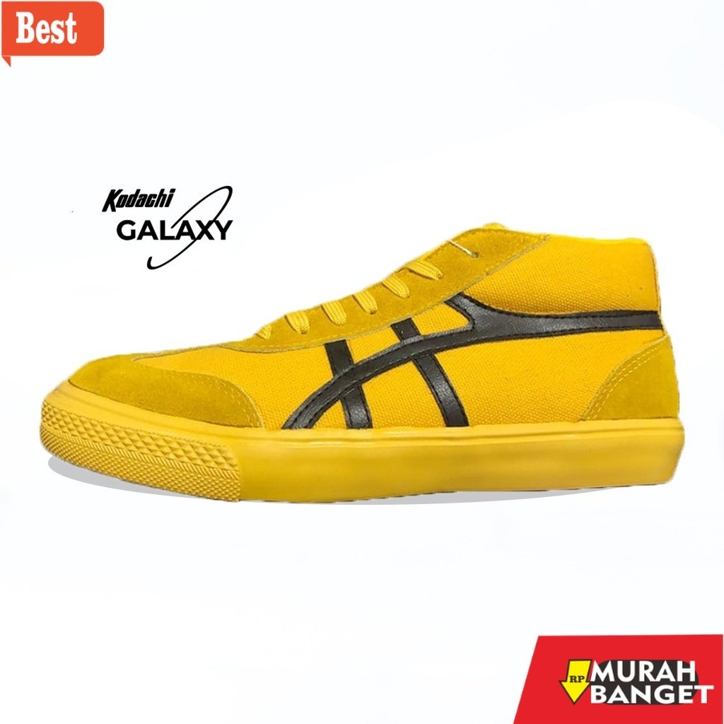 Sepatu bulu tangkis keren Sepatu Kodachi International Galaxy Kuning Hitam
