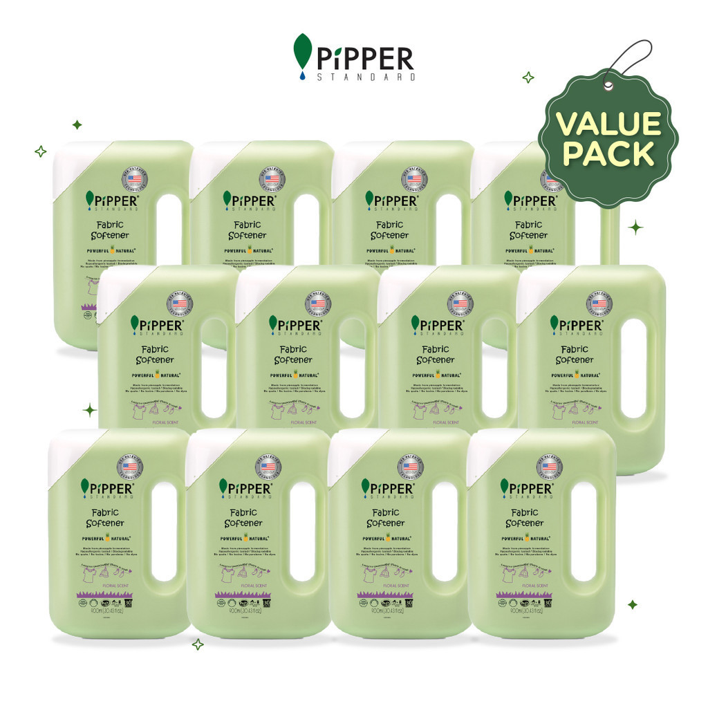 PiPPER Fabric Softener Floral Scent Value Pack 12x 900 ml