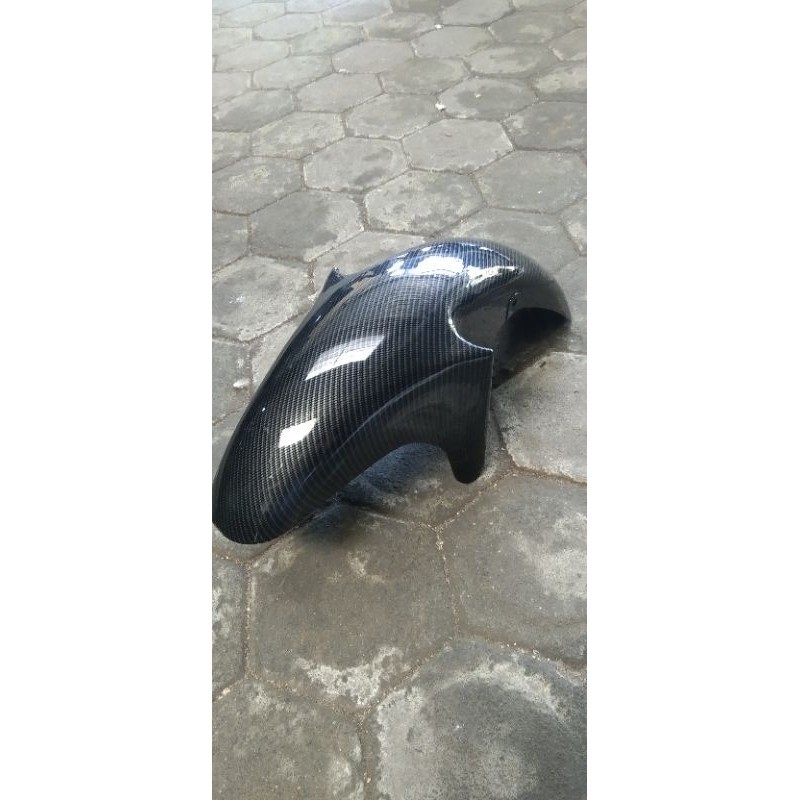 spakbor ninja rr motif carbon kevlar wtp,slebor depan ninja rr
