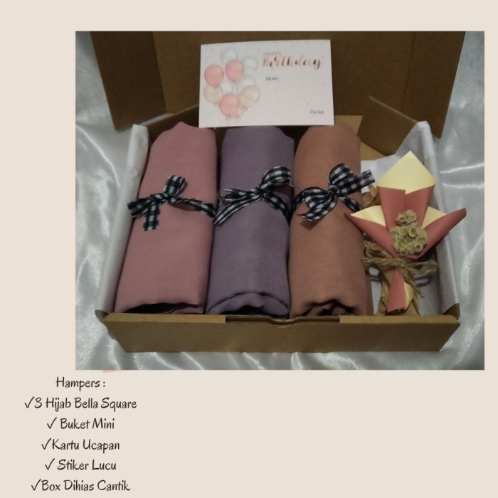 

(NEW) -Hampers Kado Hadiah Ulang Tahun Ultah Cewek Wanita Gift Box Birthday - Bella Sofi