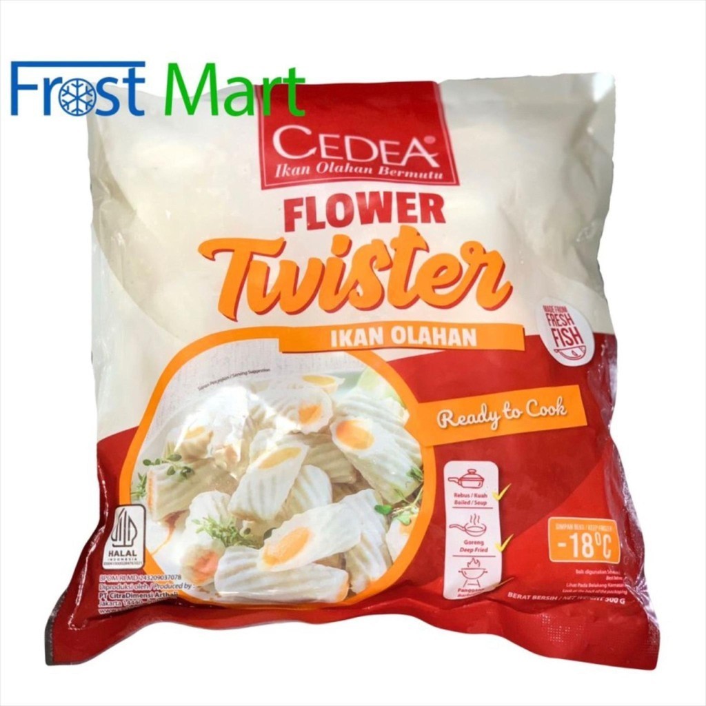 

Ikan Olahan Flower Twister Cedea 500Gr