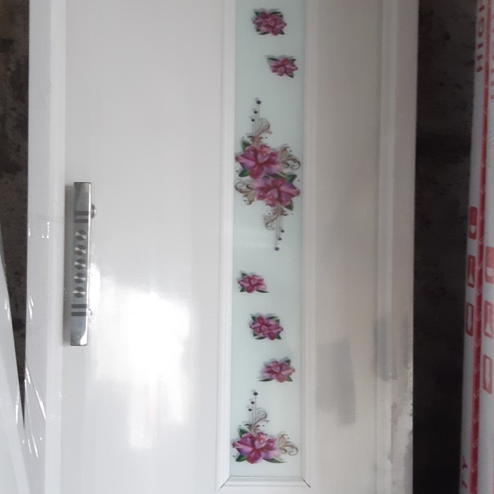 pintu pvc minimalis 1/4 cermin pintu kamar mandi