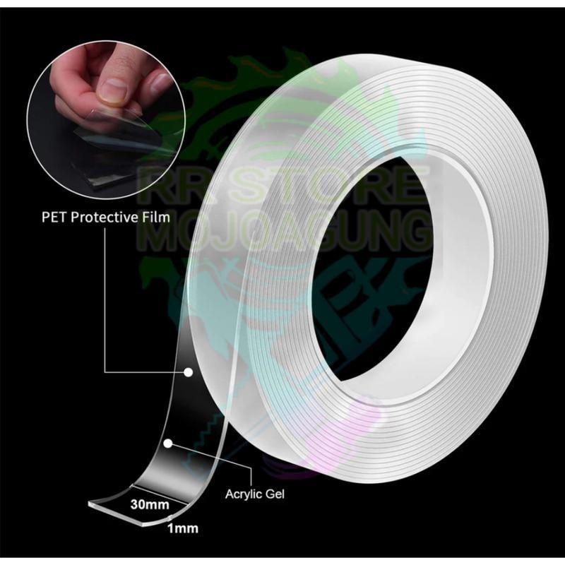 

Lakban Double Tape Nano isolasi Bening 1M - 5M