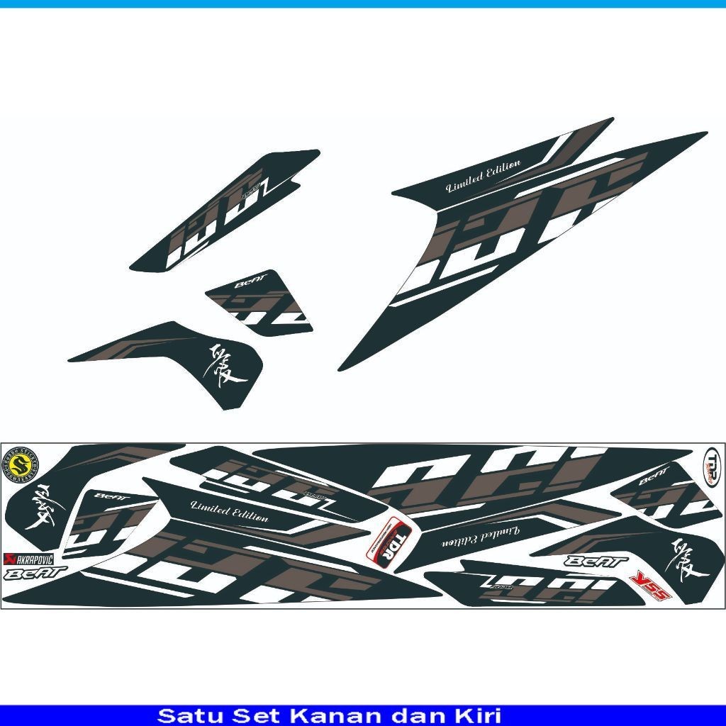 STIKER BEAT OLD / STRIPING SIMPLE MOTIP STIKER  VIRAL BEAT OLD / BEAT KARBU STIKER STRIPING VARIASI 