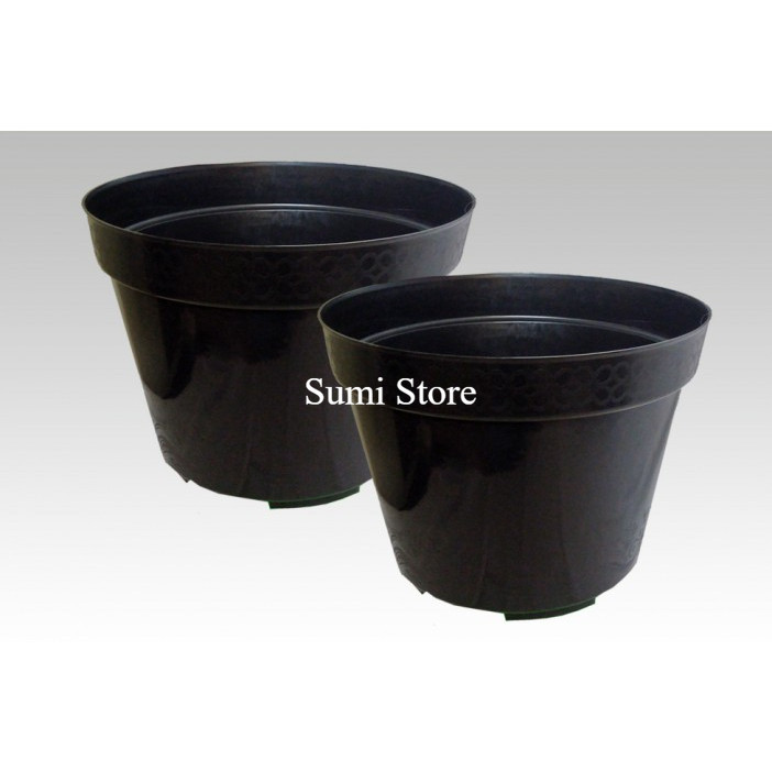 Pot Bunga Hitam 50 cm / Pot Jumbo 50 cm hitam