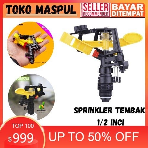 inovasi_tani-COD-Impact Sprinkler Springkler tembak Putar Taman/Kebun 1/2″ Penyiraman kincir air-spr