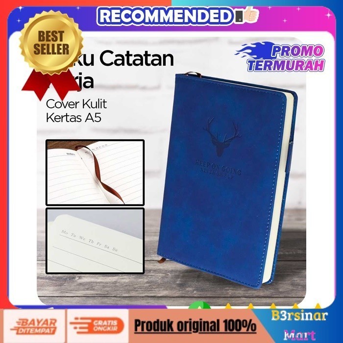 

[KUALITAS TERBAIK] Buku Tulis Catatan Kerja Jurnal Harian Notebook Unik Kecil A5 Bergaris - Biru